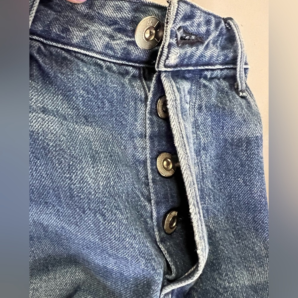 3x1 NYC‎ Womens Denim High Rise Medium Wash Flare Jeans Blue Size 30 Button Fly - Picture 8 of 11